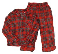 Červeno-kostkované pyžamo Tu