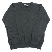 Tmavosivý melírovaný sveter M&S