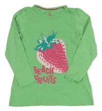 Zelené tričko s jahůdkou lupilu