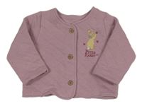 Starofialová prešívaná prepínaci vyteplená mikina s králíčkem - Peter Rabbit Tu