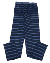 Tmavomodro-modré pruhované spodné nohavice C&A