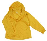 Žlutá šusťáková nepromokavá funkční bunda s ukrývací kapucí MOUNTAIN WAREHOUSE
