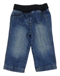 Modré rifle s úpletovým pasem Little STAR