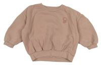 Pudrová oversize mikina s kvietkami George