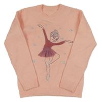 Broskvový sveter s baletkou St. Bernard