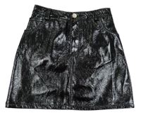 Čierna koženková sukňa PRIMARK