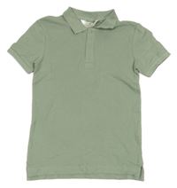 Olivové polo tričko H&M