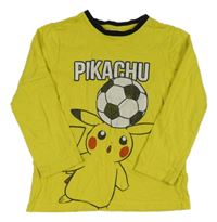 Tmavožluto-černé pyžamové triko s Pikachu George
