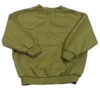 Khaki oversize mikina so smajlíkom George