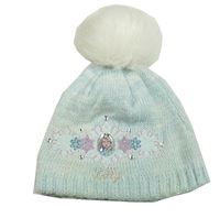 Světlemodrá melírovaná čepice s Elsou a bambulí Disney