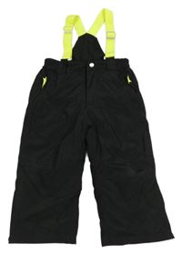 Černé šusťákové oteplovačky s kšandami Kiki&Koko