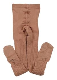 Starorůžové vzorované punčocháče