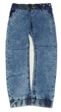 Modré teplákové cuff rifle Desigual