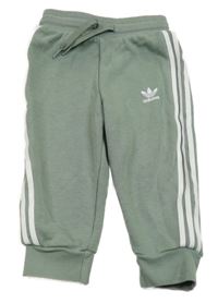 Khaki tepláky s logem Adidas
