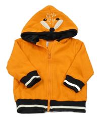 Oranžová propínací mikina s kapucí - liška Blade&Rose