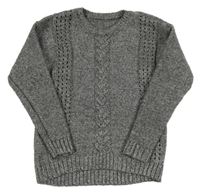 Tmavošedý třpytivý svetr Nutmeg