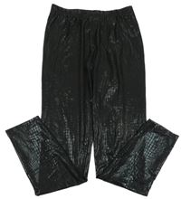 Čierne vzorované legíny Shein