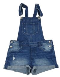 Modré riflové laclové kraťasy H&M