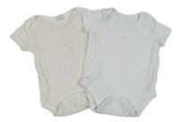 2x body - bílé + bílé se srdíčky