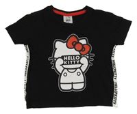 Černé tričko s Hello Kitty