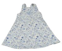 Bielo-modré vzorované teplákové na traké šaty s Frozen zn. George