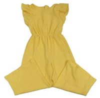 Žltý vzorovaný culottes overal Primark