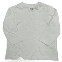 Bílé triko s kapsou H&M