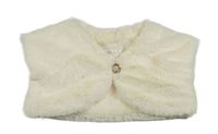 Smotanové kožušinové podšité bolerko
