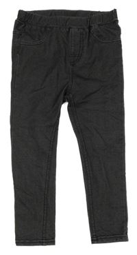 Tmavošedé tregíny riflového vzhledu H&M