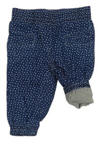 Modré bodkovaná é podšité rifle