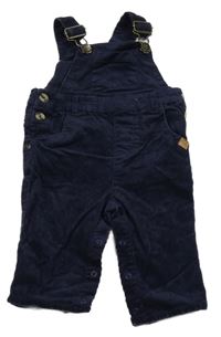 Tmavomodré laclové manšestráky s kapsami John Lewis