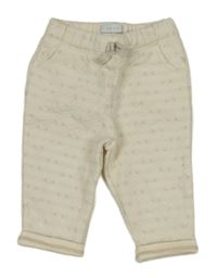 Smetanové vzorované tepláky obaibi