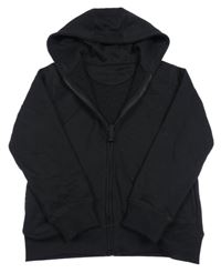 Čierna prepínaci mikina s kapucňou