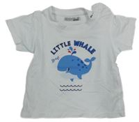 Biele tričko s velrybou Ergee