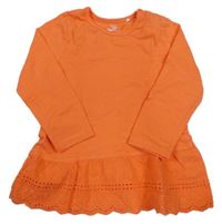 Oranžová tunika s volánkem Topomini