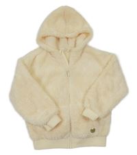 Smotanová chlpatá prepínaci mikina s kapucňou H&M