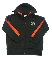Čierno-červená prepínaci mikina s logom a kapucňou Hype