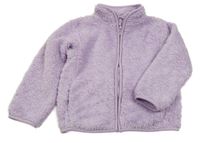 Lila chlpatá prepínaci mikina Uniqlo