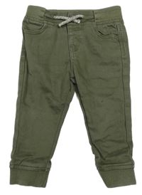 Khaki teplákové cuff rifle Primark