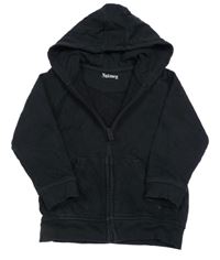 Čierna prepínaci mikina s kapucňou Nutmeg