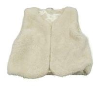 Smotanová kožušinová podšitá vesta Pep&Co