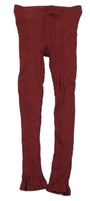 Vínové rebrované legíny Dopodopo