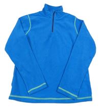 Modrá fleecová mikina