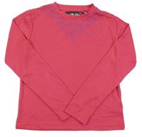 Fuchsiové športové tričko s kvetmi Dare 2B