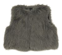 Sivá kožušinová vesta Primark
