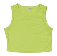 Neónově zelený crop top Shein