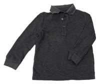 Tmavošedé polo triko F&F