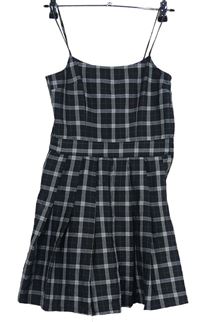 Dámské černo-bílé kostkované šaty H&M