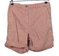Dámské růžové plátěné chino kraťasy M&S