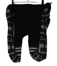 Dámske čierno-sivé vzorované pančuchy Blue Motion